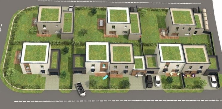 Projet de 8 villas neuves toit plat à ANTHY-SUR-LÉMAN