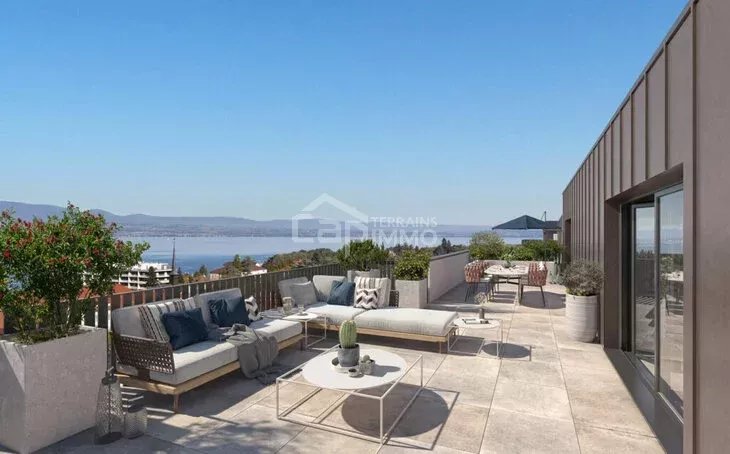 Situé en Rez-de-Jardin, ce grand T4 de 82.73m² est à vendre dans ce nouveau programme neuf proche du Lac.